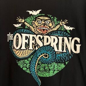Official The Offspring Black Tee with Crazy Graphic